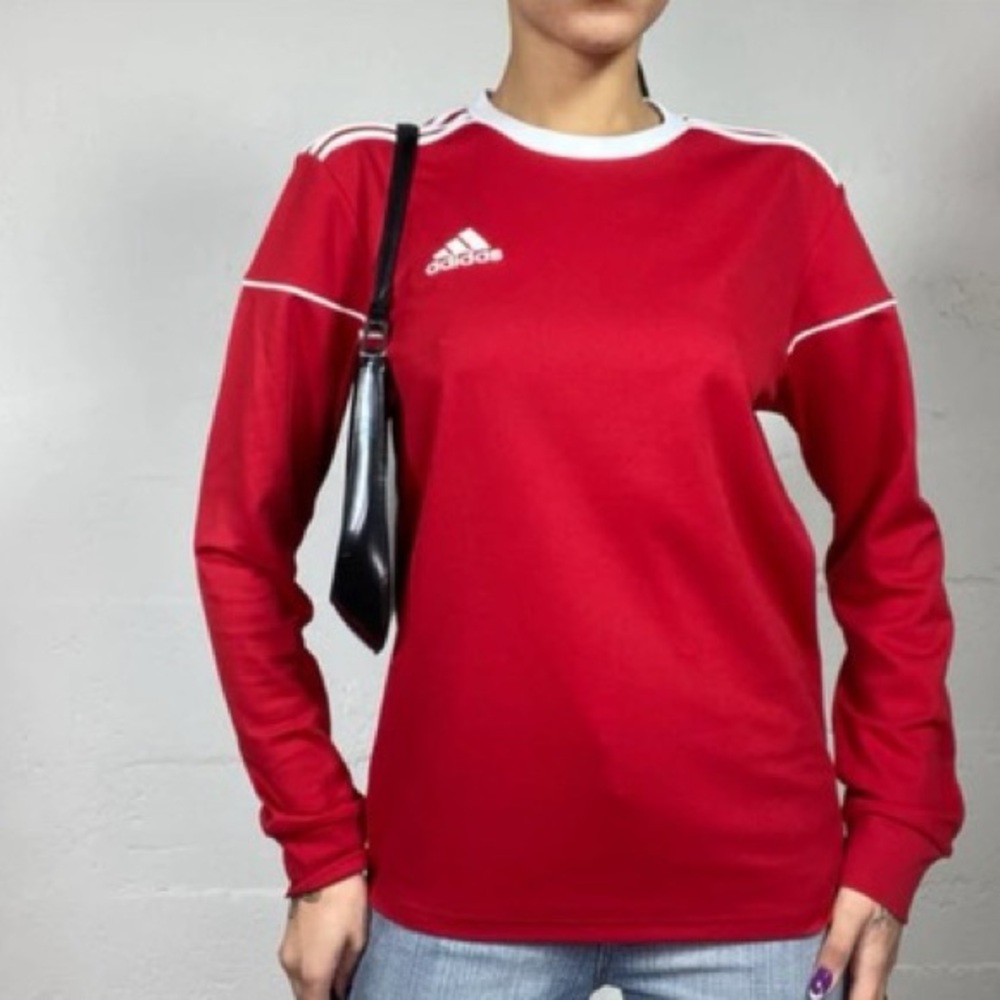Adidas Long Sleeve Red Medium